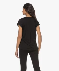 Frame Le Mid Rise V-Hals T-Shirt - Zwart -JAMES PERSE WINKEL 221207 86c07799 5b8b 4c54 8d59 41550ecbc41f