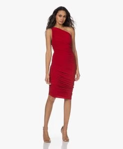 Norma Kamali Diana Tech Jersey One Shoulder Jurk - Rood -JAMES PERSE WINKEL 221220 cb9fa348 4204 4a1d 88d4 565c5ff0b8da