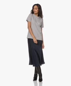 Resort Finest Frivo Satijnen Midi Rok - Navy -JAMES PERSE WINKEL 221220 f8d1a87d c831 4881 a2ab 666298986468