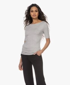 Majestic Filatures Soft Touch Boothals T-Shirt - Lichtgrijs Mêlee -JAMES PERSE WINKEL 230111 15237a3a 91e3 40a8 8eeb 0d230bbbdfba