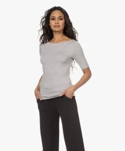 Majestic Filatures Soft Touch Boothals T-Shirt - Lichtgrijs Mêlee -JAMES PERSE WINKEL 230111 2150674e 3ffa 4da8 bc90 1e3fbbf73f13