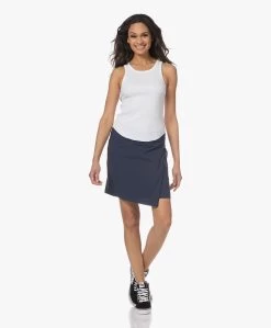 Xírena Linnea Gewassen Poplin Wikkelrok - Navy -JAMES PERSE WINKEL 230118 1ce5c143 7c87 481c 991d 4c81238faa7c