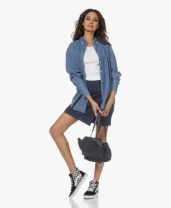 Xírena Linnea Gewassen Poplin Wikkelrok - Navy -JAMES PERSE WINKEL 230118 69da8952 9d4e 4c3f 9efb 58d219f0f911