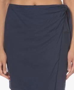 Xírena Linnea Gewassen Poplin Wikkelrok - Navy -JAMES PERSE WINKEL 230118 7aa22f3f eb5e 4c4f 939a b36be2cdf283