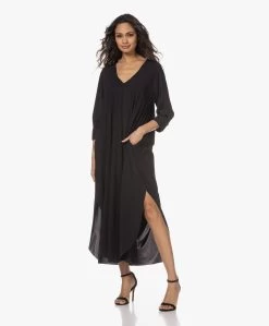 Japantky Iwao Travel Jersey Maxi A-Lijn Jurk - Diepzwart -JAMES PERSE WINKEL 230119 156304b7 e886 4aa7 bb17 83bfcd6ff0ee