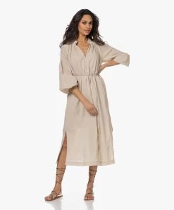 Xírena Arabella Lichtgewicht Poplin Midi Jurk - Parchment -JAMES PERSE WINKEL 230119 312ee10d 48d3 46ba b7a3 f71864f659a5