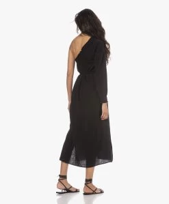 Xírena Aveline Mousseline One-Shoulder Midi Jurk - Zwart -JAMES PERSE WINKEL 230119 b2a84d28 ae99 4d2c 8043 5b20d006f76b