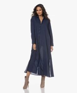 Xírena Boden Lichtgewicht Poplin Maxi Blousejurk - Navy -JAMES PERSE WINKEL 230119 ca4928ab 9735 44d8 801f 2d7ab4138e03