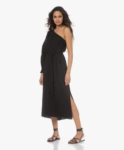 Xírena Aveline Mousseline One-Shoulder Midi Jurk - Zwart -JAMES PERSE WINKEL 230119 d904fb59 70ed 41d4 8734 9c93f45ffd24