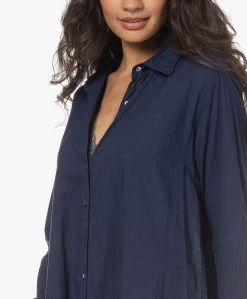 Xírena Boden Lichtgewicht Poplin Maxi Blousejurk - Navy -JAMES PERSE WINKEL 230119 e4e90ed1 a5fb 44de a000 4e70a0360738
