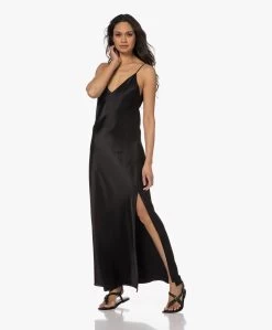 Rag & Bone Larissa Satijnen Maxi Jurk - Zwart -JAMES PERSE WINKEL 230201 4e04570d 7bb6 4d7d 9522 ea207a77a72c