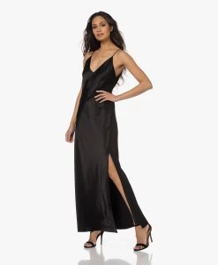 Rag & Bone Larissa Satijnen Maxi Jurk - Zwart -JAMES PERSE WINKEL 230201 93921cf7 e7d9 4bab 9441 63156431ecf7