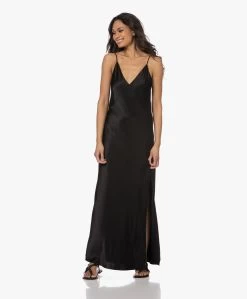 Rag & Bone Larissa Satijnen Maxi Jurk - Zwart -JAMES PERSE WINKEL 230201 beb27b7b 4f6f 4f91 ad1d 006f5933573f