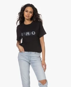 Iro Marcella Korte Mouwen Logo T-Shirt - Zwart -JAMES PERSE WINKEL 230202 16ac8d25 0190 4c2d 8f8c af1b2524e91e