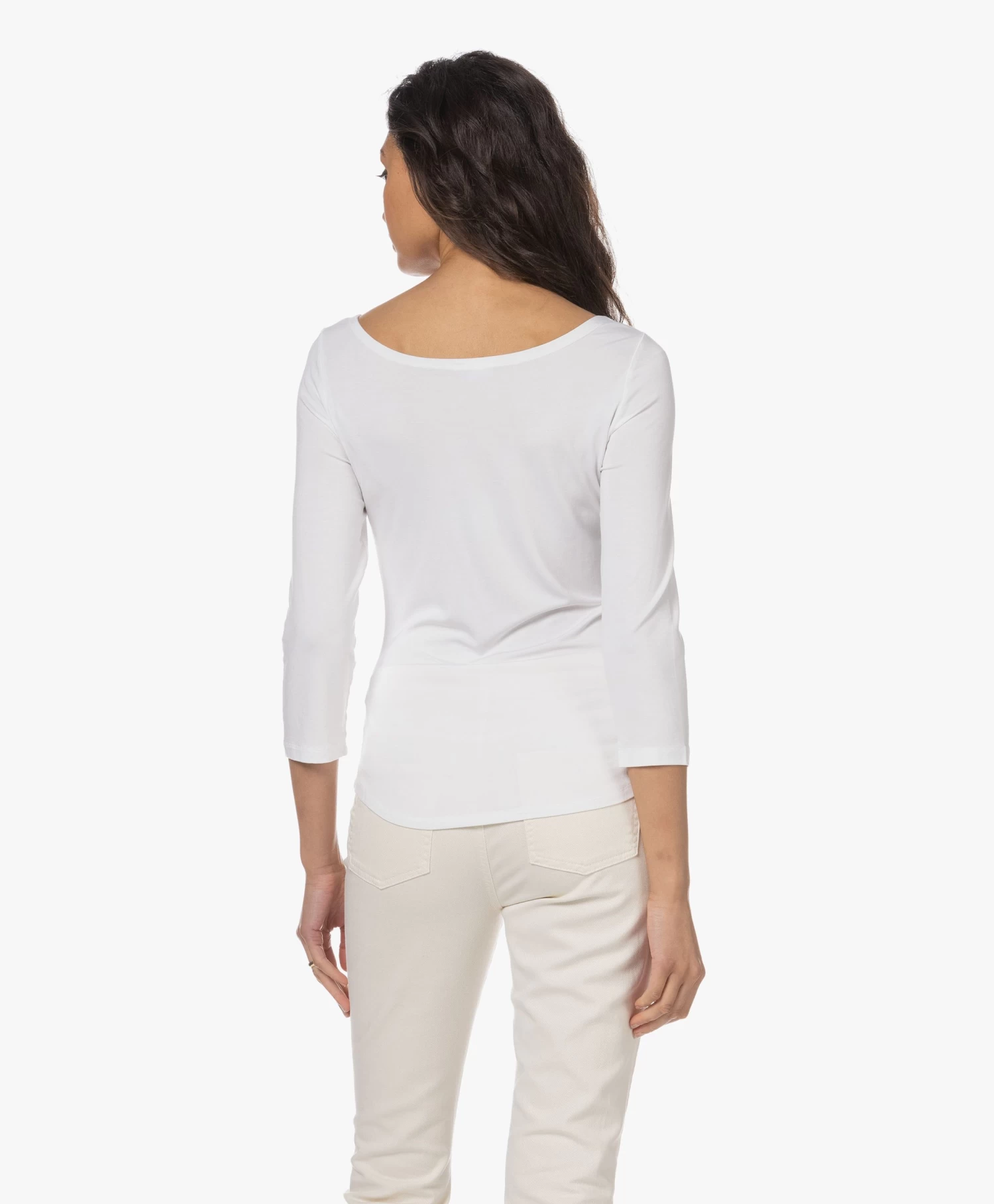 No Man'S Land T-Shirt Met Driekwartmouwen - Wit 6 No Man'S Land T-Shirt Met Driekwartmouwen - Wit - Afbeelding 4