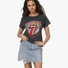 Daydreamer Rolling Stones '78 Reverse Gf T-Shirt - Vintage Black