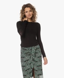 Gai+Lisva Thyra Wolmix Longsleeve - Zwart -JAMES PERSE WINKEL 230220 2ed6a747 ce61 436f a9c7 b9813cf4c15e