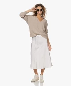 Resort Finest Frivo Satijnen Midi Rok - Ecru -JAMES PERSE WINKEL 230220 2f6c435b 9e62 4013 b6c2 b175297c0958