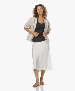 Resort Finest Frivo Satijnen Midi Rok - Ecru -JAMES PERSE WINKEL 230220 d90d627b 7ac7 44f9 b834 b07de2b8bb0a