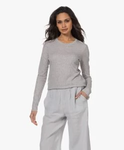 Vince Essential Crew Pima Katoenen Longsleeve - Grijs Mêlee -JAMES PERSE WINKEL 230221 9348d076 60df 4716 8035 37e3e0df9ec3