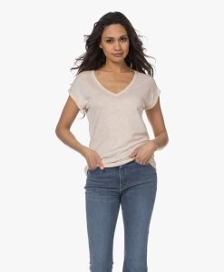 By-Bar Mila Linnen Jersey T-Shirt - Oyster -JAMES PERSE WINKEL 230228 cc9b3425 866a 40d4 9c48 d5e6a197df97