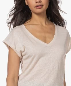 By-Bar Mila Linnen Jersey T-Shirt - Oyster -JAMES PERSE WINKEL 230228 f88412e4 a06a 42e4 a0d2 3b15b069b6db