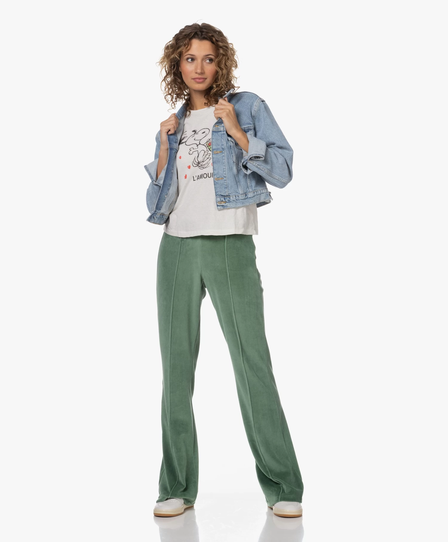 Re/Done Classic L'Amour Snoopy Print T-Shirt - Vintage White 15 Re/Done Classic L'Amour Snoopy Print T-Shirt - Vintage White - Afbeelding 13