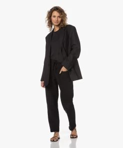 Iro Luciana Linnen Ronde Hals T-Shirt - Off-Black -JAMES PERSE WINKEL 230301 b78f0f35 6ab6 445e 8c1f 7e16a9ed74c1