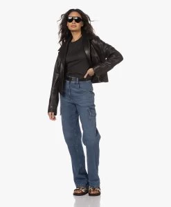 Iro Third Linnen R-Hals T-Shirt - Off-Black -JAMES PERSE WINKEL 230302 1052b0f9 7813 4421 873e 224f5f409324