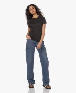 Iro Third Linnen R-Hals T-Shirt - Off-Black -JAMES PERSE WINKEL 230302 44a49139 ff75 432d a51e 88f2737f5245