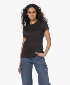 Iro Third Linnen R-Hals T-Shirt - Off-Black -JAMES PERSE WINKEL 230302 c235108a 4a0b 418e b2fd ea4240f6c181