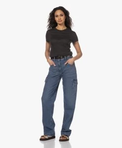 Iro Third Linnen R-Hals T-Shirt - Off-Black -JAMES PERSE WINKEL 230302 c39fb473 af65 4411 8111 77c4dc963747