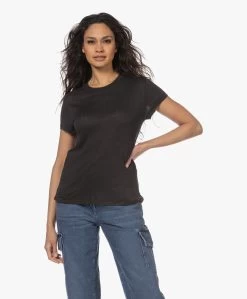 Iro Third Linnen R-Hals T-Shirt - Off-Black -JAMES PERSE WINKEL 230302 d91124ca 2cad 4708 b6c5 19ae16470be0