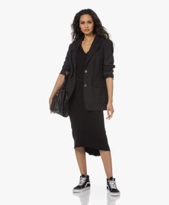 James Perse Aangerimpelde Jersey Midi Rok - Zwart -JAMES PERSE WINKEL 230307 396caace 0cf5 4be7 a298 dec23a871312