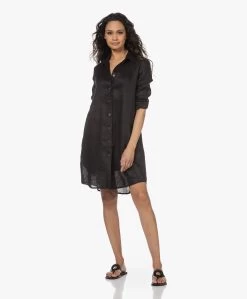 Resort Finest Monica Linnen Blousejurk - Zwart -JAMES PERSE WINKEL 230308 2f2173df f33e 4eae a5ae 0dc0578188d0