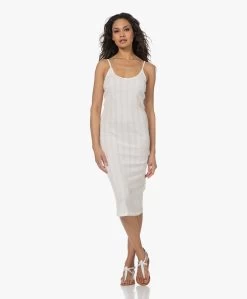 Gai+Lisva Irena Katoenen Rib Jersey Midi Jurk - Off-White -JAMES PERSE WINKEL 230308 536eb9b1 00cc 4aa4 9284 aec5389ee343