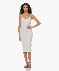 Gai+Lisva Irena Katoenen Rib Jersey Midi Jurk - Off-White -JAMES PERSE WINKEL 230308 5c25e036 a922 4da3 b563 af251a71c5d0