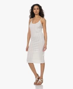 Gai+Lisva Irena Katoenen Rib Jersey Midi Jurk - Off-White -JAMES PERSE WINKEL 230308 67d5d3e5 c7e5 49eb 965e e51856657d9c