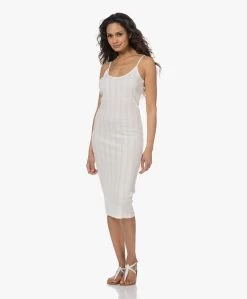 Gai+Lisva Irena Katoenen Rib Jersey Midi Jurk - Off-White -JAMES PERSE WINKEL 230308 c2208ce6 6c37 491a 85dc 7e29c5b33b2f