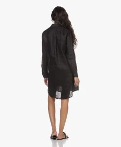 Resort Finest Monica Linnen Blousejurk - Zwart -JAMES PERSE WINKEL 230308 c9964b25 5c04 483a 8c94 1192ec135927