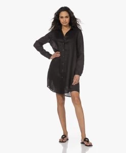Resort Finest Monica Linnen Blousejurk - Zwart -JAMES PERSE WINKEL 230308 d5dc9be4 3572 4267 ad2a b48e5e995e96