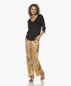 Neeve The Iris V-Hals T-Shirt Met Driekwart Mouwen - Zwart -JAMES PERSE WINKEL 230309 9eecc1b9 6074 4595 9555 75fec200bea7