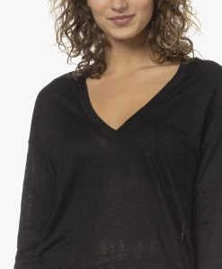 Neeve The Iris V-Hals T-Shirt Met Driekwart Mouwen - Zwart -JAMES PERSE WINKEL 230309 bf1d8255 64da 483d b536 4b9002a0c7a8