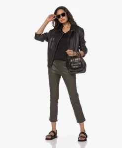 Gai+Lisva Simone Linnen V-Hals T-Shirt - Zwart -JAMES PERSE WINKEL 230314 d7c8cb93 26e8 46ad b325 0c39f66fe807