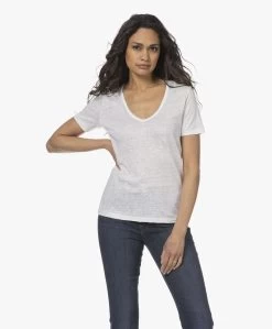 Closed Linnen V-Hals T-Shirt - Wit -JAMES PERSE WINKEL 230320 3bd21195 aa2b 4734 a324 a0ed3dc4eb2d