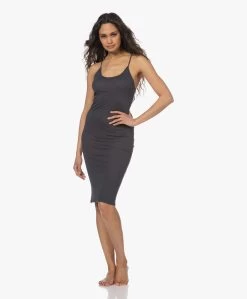 Humanoid Hadewych Jersey Spaghetti Jurk - Graphite -JAMES PERSE WINKEL 230320 9657b0ed 277a 4761 8a25 0b41032bbfd3