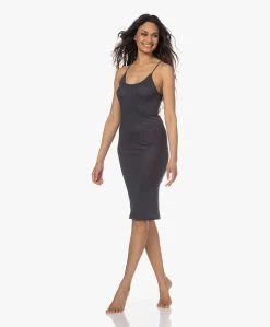 Humanoid Hadewych Jersey Spaghetti Jurk - Graphite -JAMES PERSE WINKEL 230320 abada396 9528 448e b48b 3030d86ed183