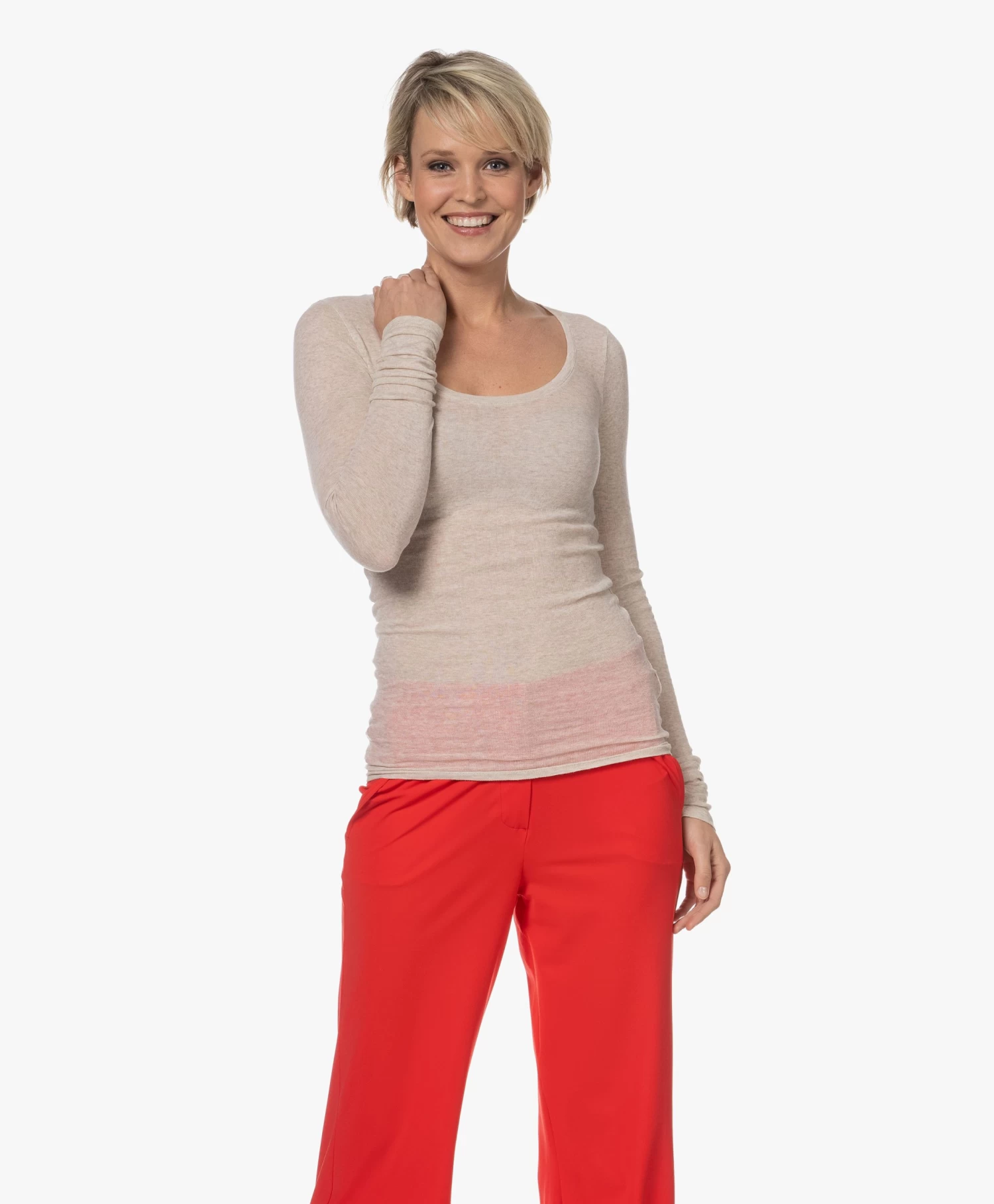 American Vintage Massachusetts Longsleeve - Crème Mêlee 3 American Vintage Massachusetts Longsleeve - Crème Mêlee