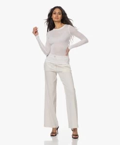 Gai+Lisva Fermi Zijdemix Pointelle Longsleeve - Wit -JAMES PERSE WINKEL 230330 19ee8a30 5dde 4758 9716 c6983dc0a358