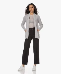 Gai+Lisva Fermi Zijdemix Pointelle Longsleeve - Lichtgrijs Mêlee -JAMES PERSE WINKEL 230404 20d55488 c9fa 4815 b41c 2a1794b857c1